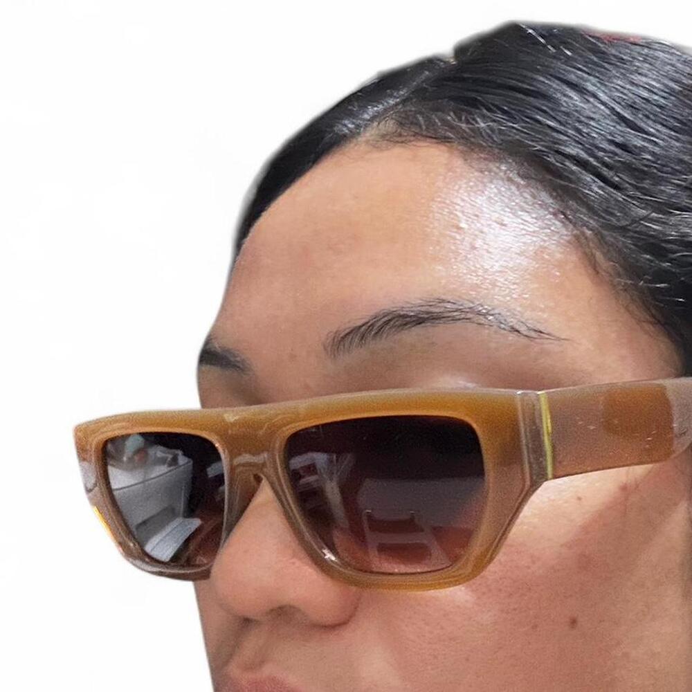 Brown and gold sunglasses